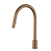 Meir Kitchen Hob Spout With Pull Out Nozzle Lustre Bronze