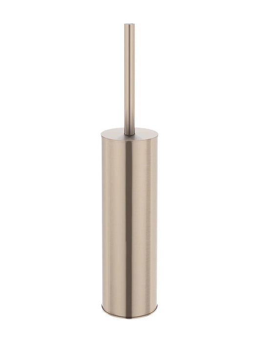 Round Toilet Brush & Holder Champagne