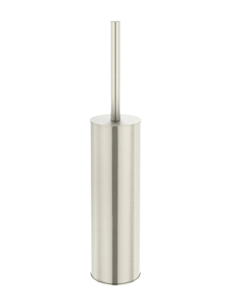 Meir Round Toilet Brush & Holder Brushed Nickel