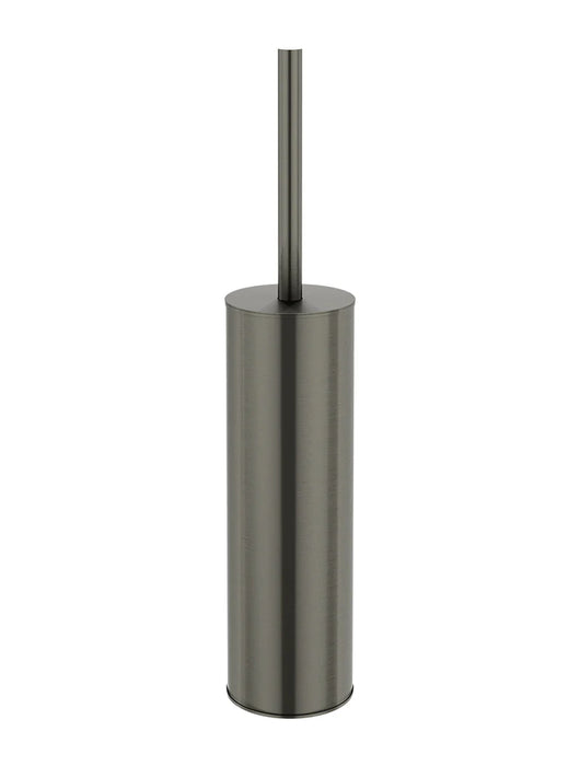 Round Toilet Brush & Holder Gunmetal