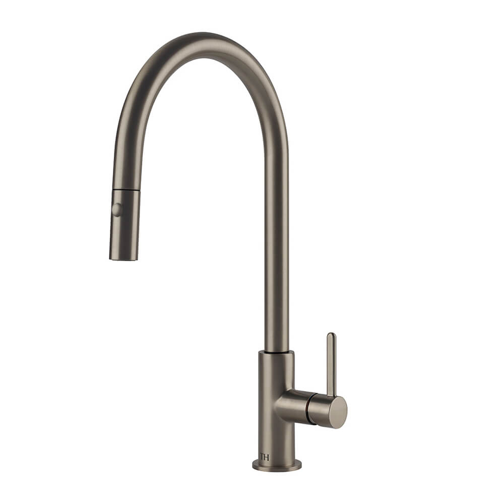 Turner Hastings Naples Pull Out Mixer Tap Brushed Nickel