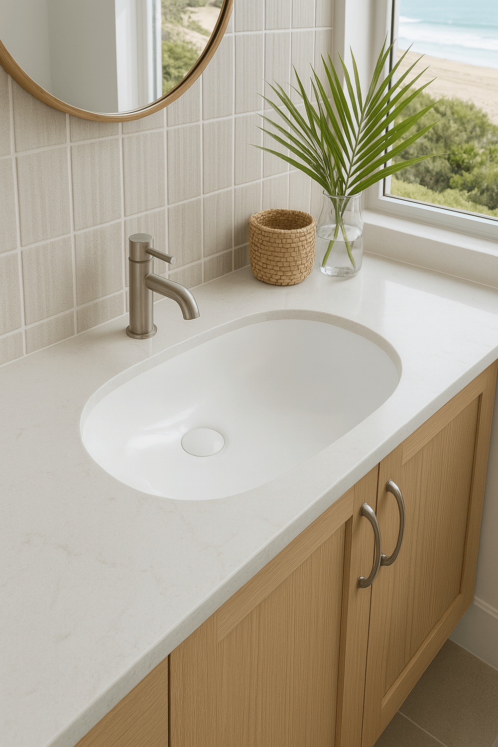 Turner Hastings Narva 57x 39 Undercounter Pill Basin - Gloss White