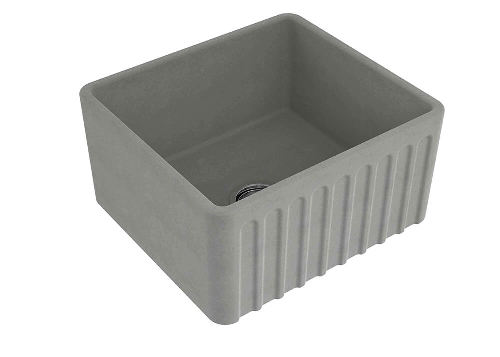 Novi 50 x 46 Fine Fireclay Concrete Butler Sink