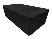 Turner Hastings Novi 84 x 46 Fine Fireclay Matte Black Farmhouse Butler Sink