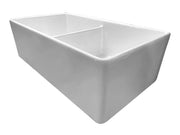 Turner Hastings Novi 84 x 46 Fine Fireclay Gloss White Farmhouse Butler Sink