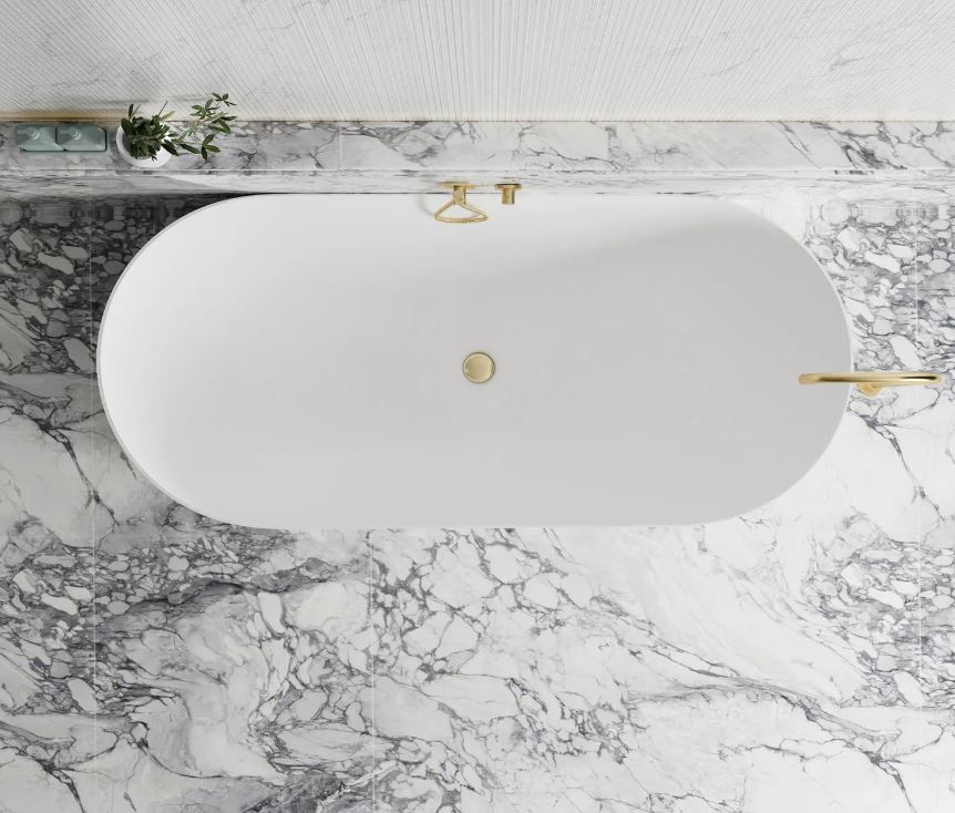 Noosa 1700mm Matte White Bath