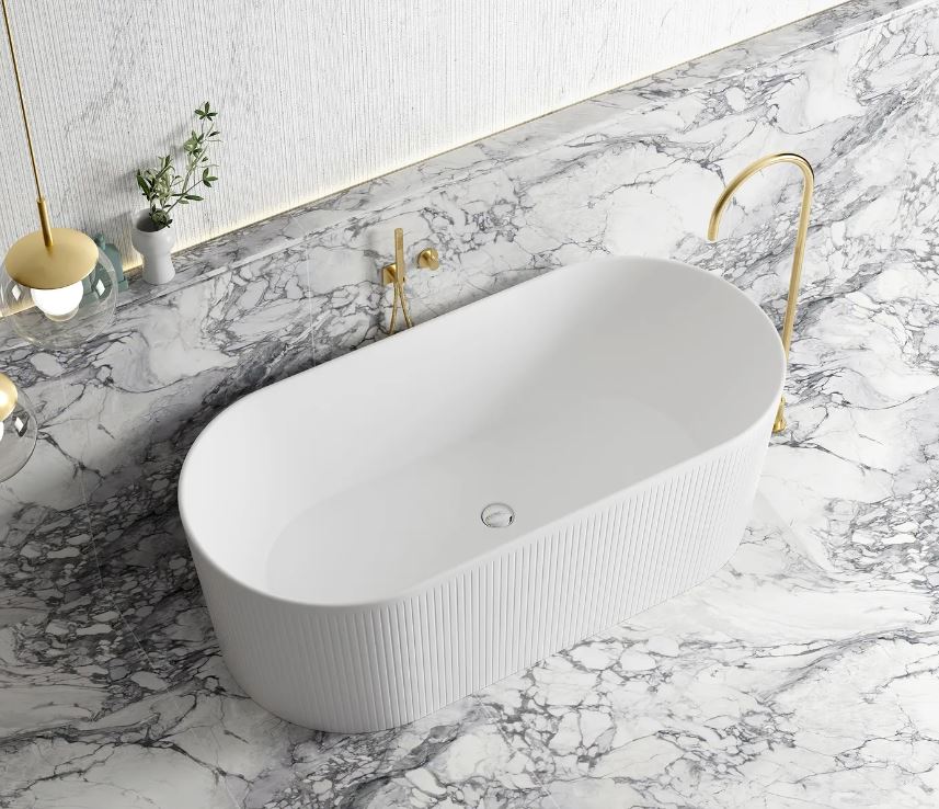 Otti Noosa 1500mm Matte White Bath