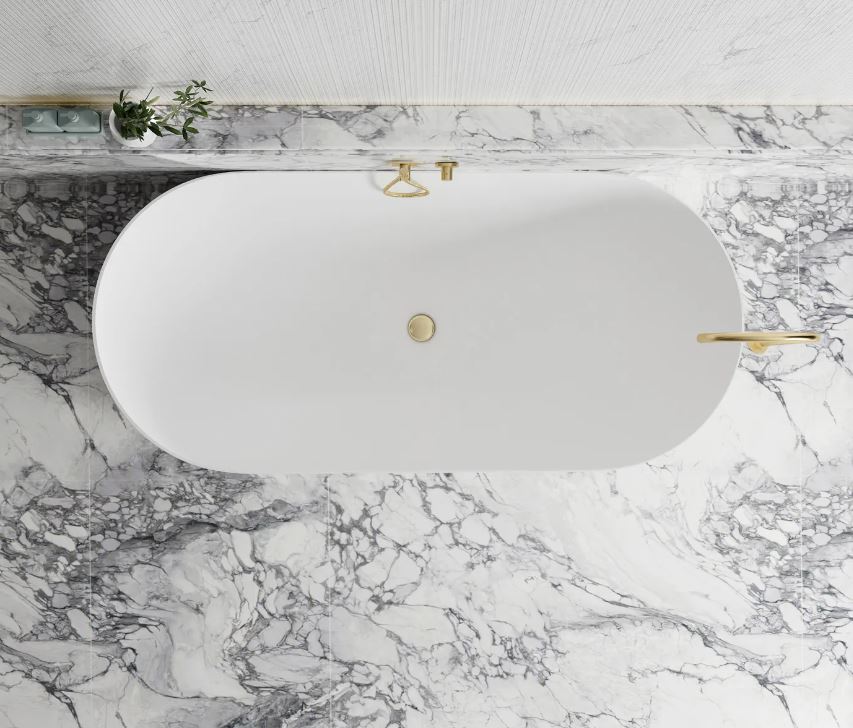 Otti Noosa 1500mm Matte White Bath