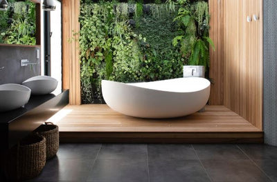 Pietra Bianca Onda Freestanding Bath