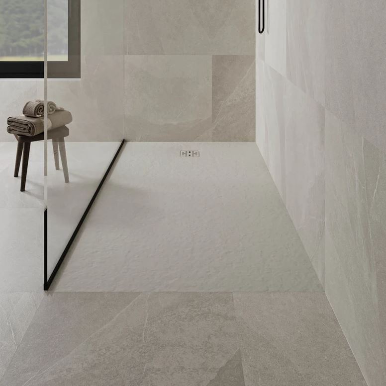 Pietra Grigio Ash Shower Floor