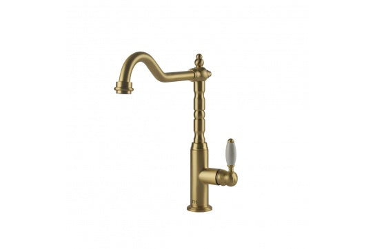 Providence Single Sink Mixer - Brushed Brass