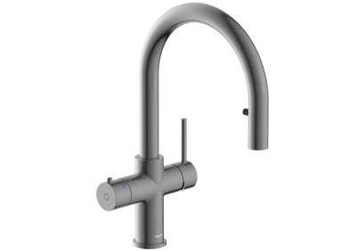 Peppy Taps Flagship Pull Out 4 in 1 Boiling & Ambient Gun Metal Grey
