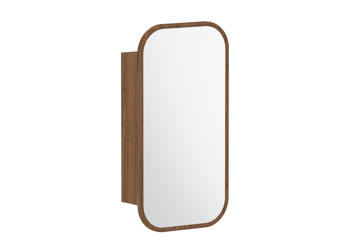 ADP Quinn Mirrored Cabinet in Florentine Walnut