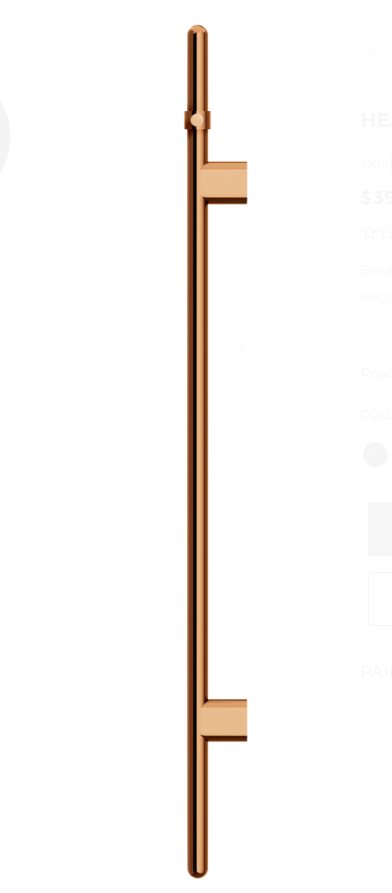 Meir Heated Vertical Towel Rail - Lustre Bronze