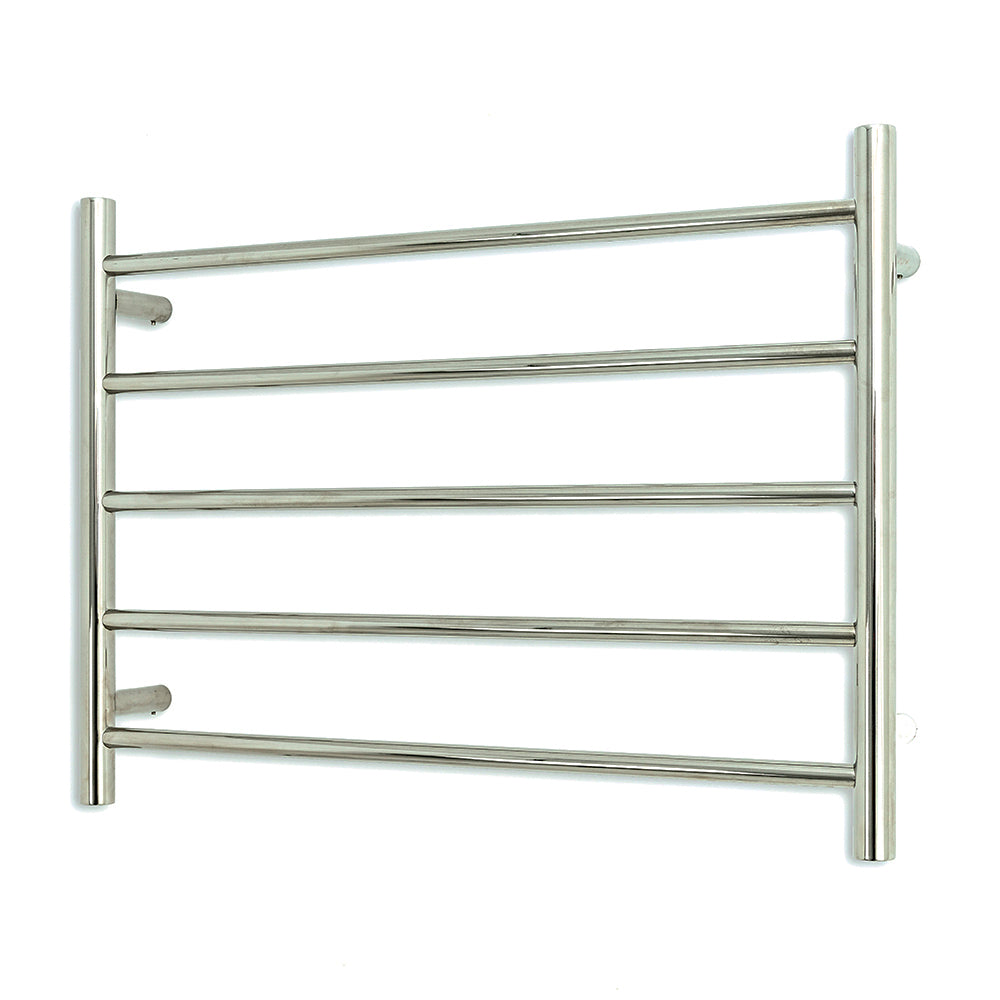 Radiant Low Voltage Heated Round Ladder 750 x 550 Mirror Polished