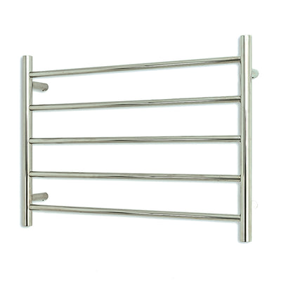 Radiant Low Voltage Heated Round Ladder 750 x 550 Mirror Polished