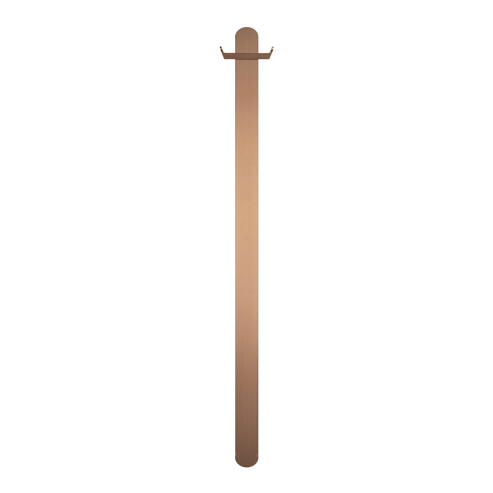Non heated Vertical flat bar towel rail 50 x 930mm Sunset Bronze