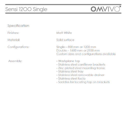 Omvivo Sensi Washplane® 1600