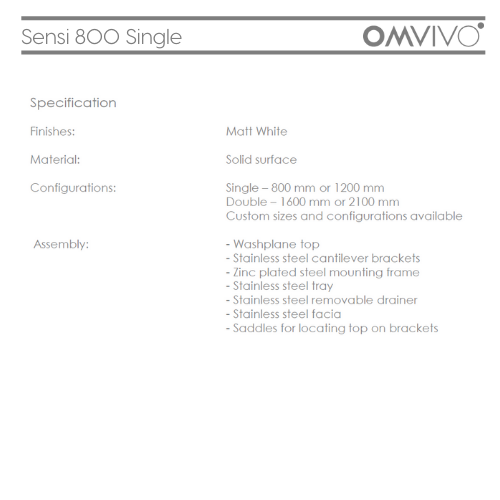 Omvivo Sensi Washplane® 800