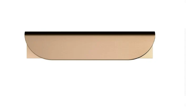 Meir Öppen Edge-Pull 75mm Cabinet Handle (Brushed)