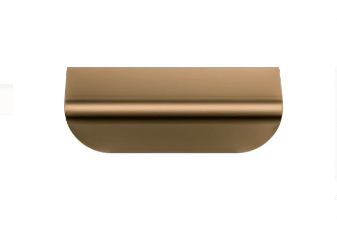 Meir Öppen Edge-Pull 75mm Cabinet Handle (Brushed)