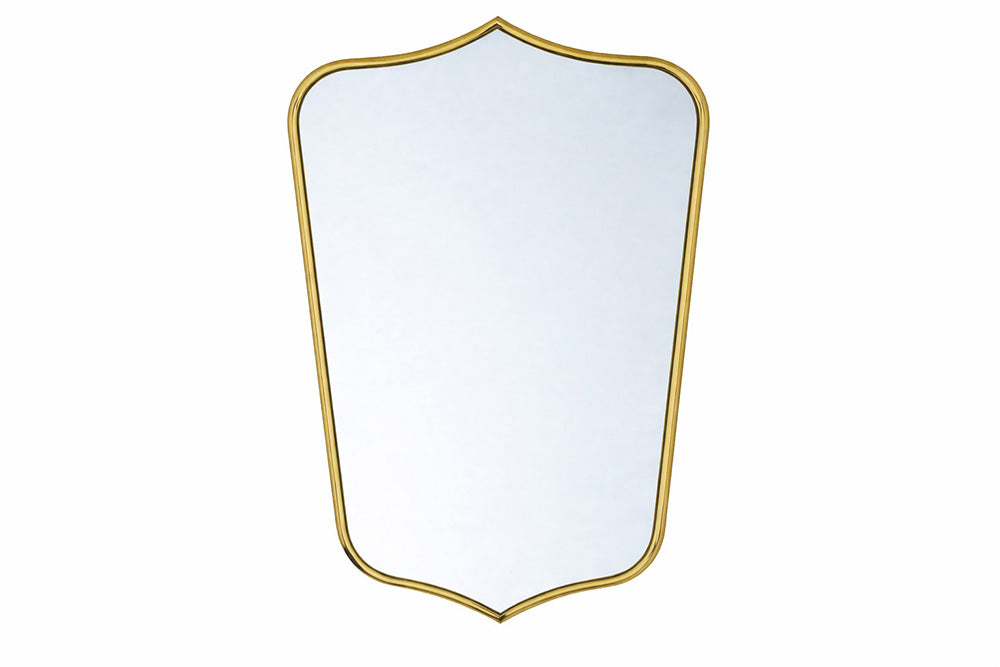 Turner Hastings Mayer Shield Mirror 80 x 50 Brushed Brass