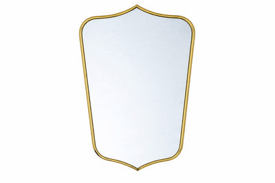 Turner Hastings Mayer Shield Mirror 80 x 50 Brushed Brass