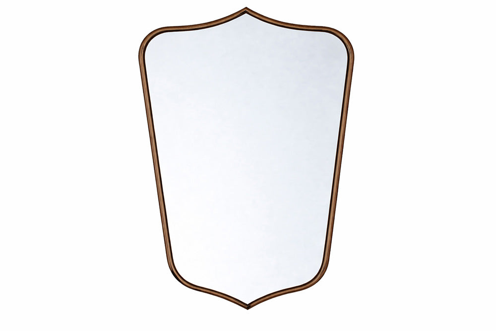 Turner Hastings Mayer Shield Mirror 80 x 50 English Bronze