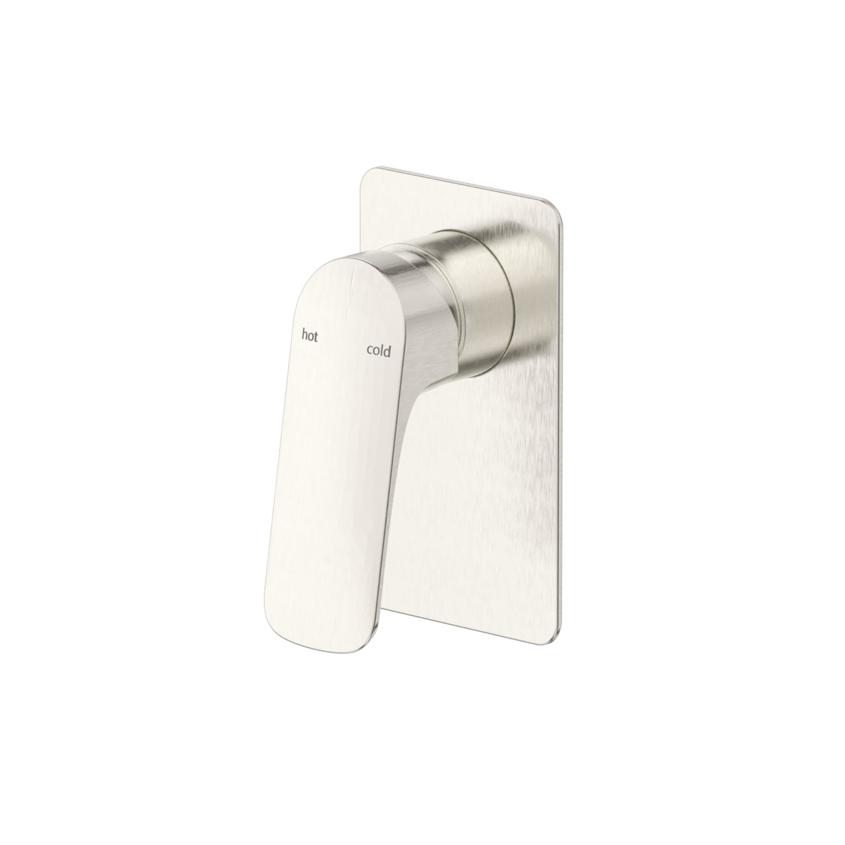 Bella Vista Kaza Shower Mixer - Square Plate - Trim Kit Only - Brushed Nickel
