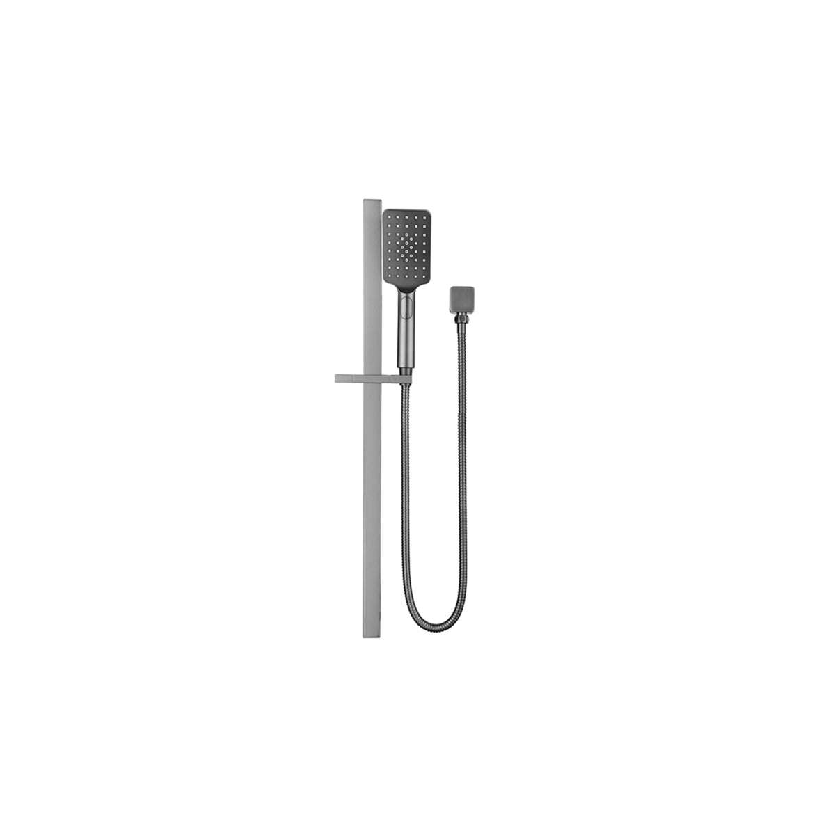 Bella Vista Cresta Single Shower Rail - Gunmetal
