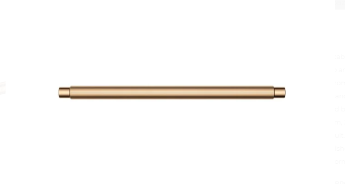 Meir Öppen Round Pull 200mm Cabinet Handle (Linear Knurled)