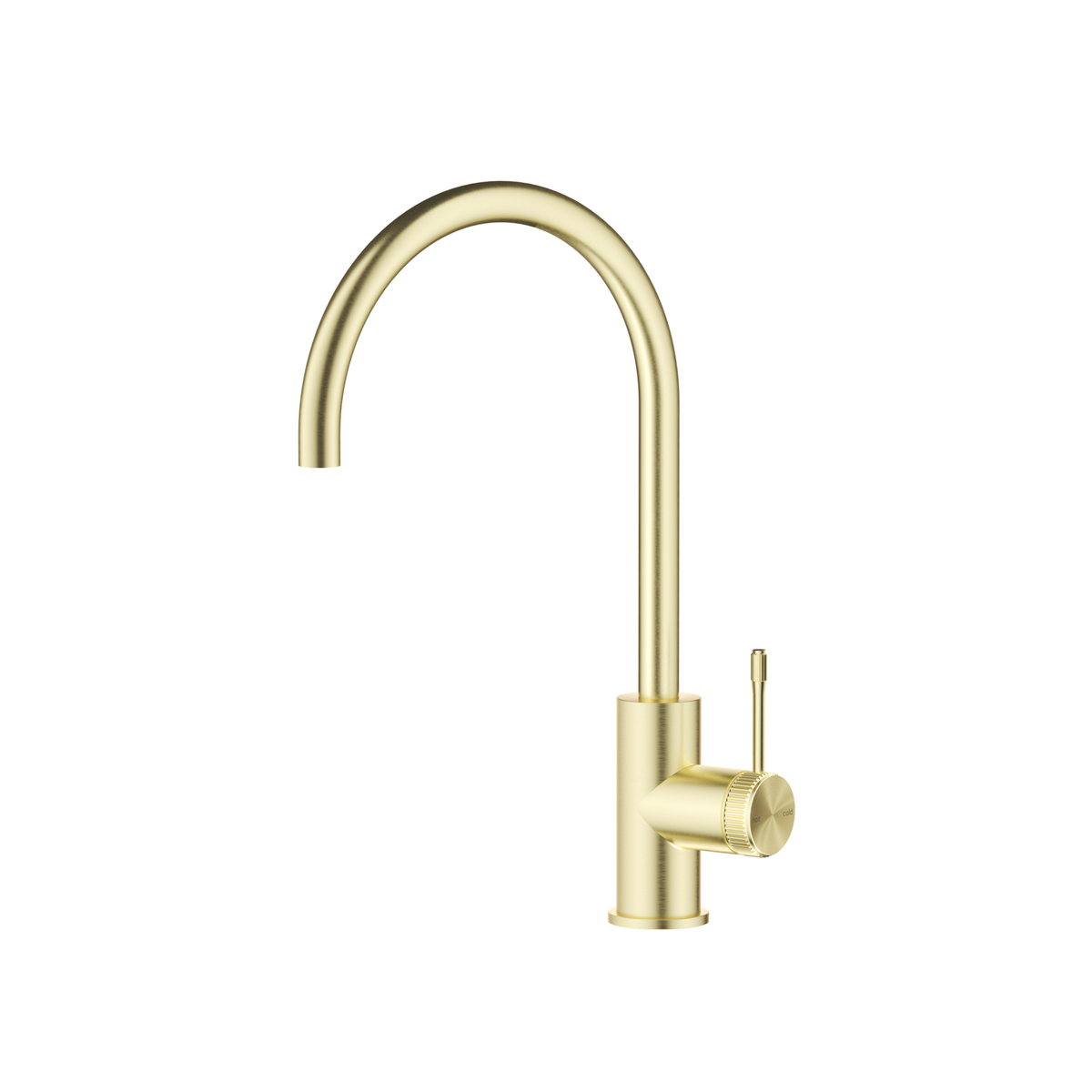 Bella Vista Mica Fluted Gooseneck Sink Mixer - French Gold