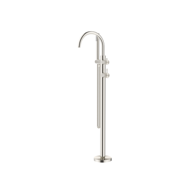 Bella Vista Mica Fluted Freestanding Bath Mixer with Hand Shower - Trim Kit Only - Brushed Nickel