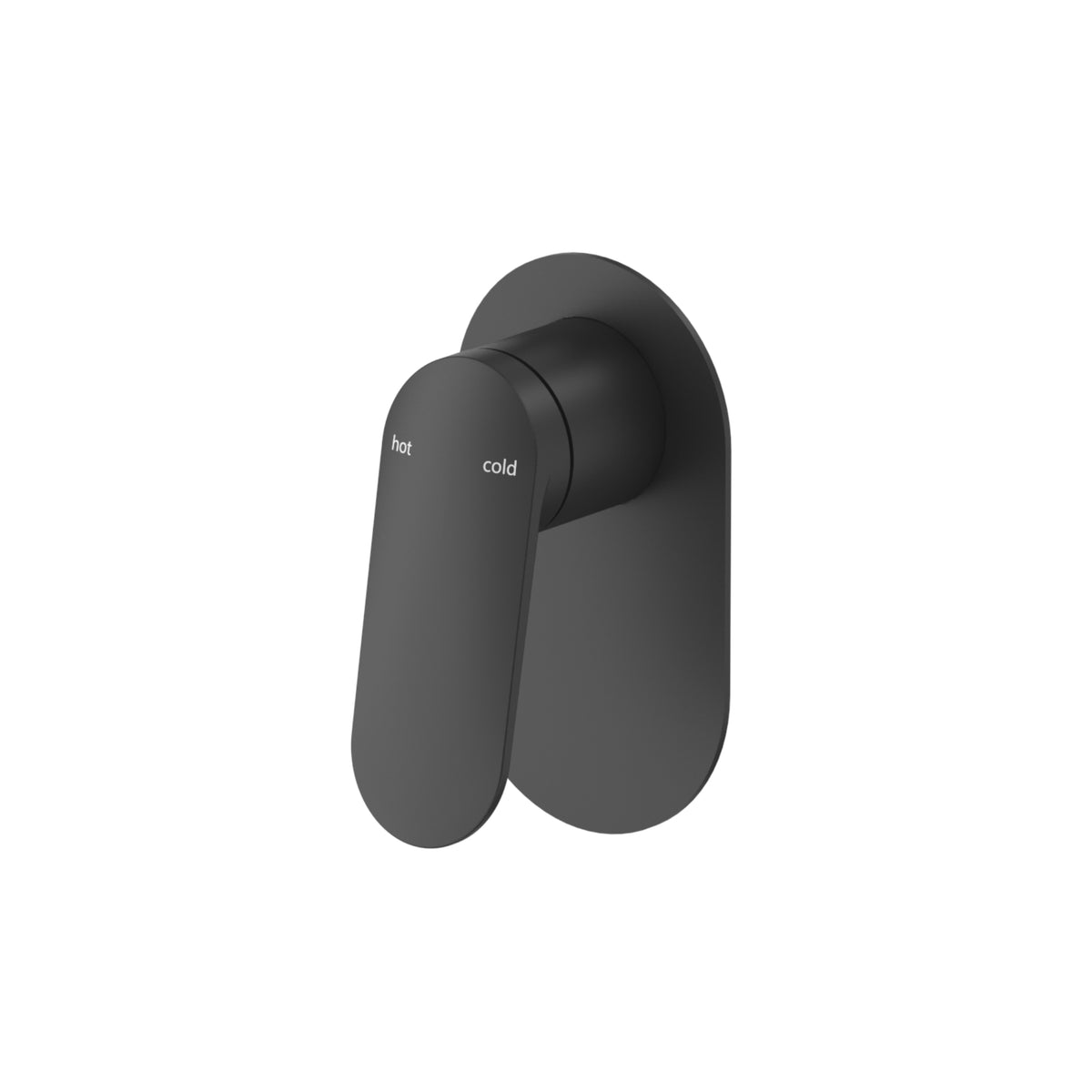 Bella Vista Lantra Shower Mixer - Oval Plate - Trim Kit Only - Black