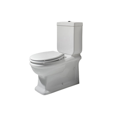 Turner Hastings Stafford Back to Wall Toilet Suite - Gloss White with Chrome Hinges