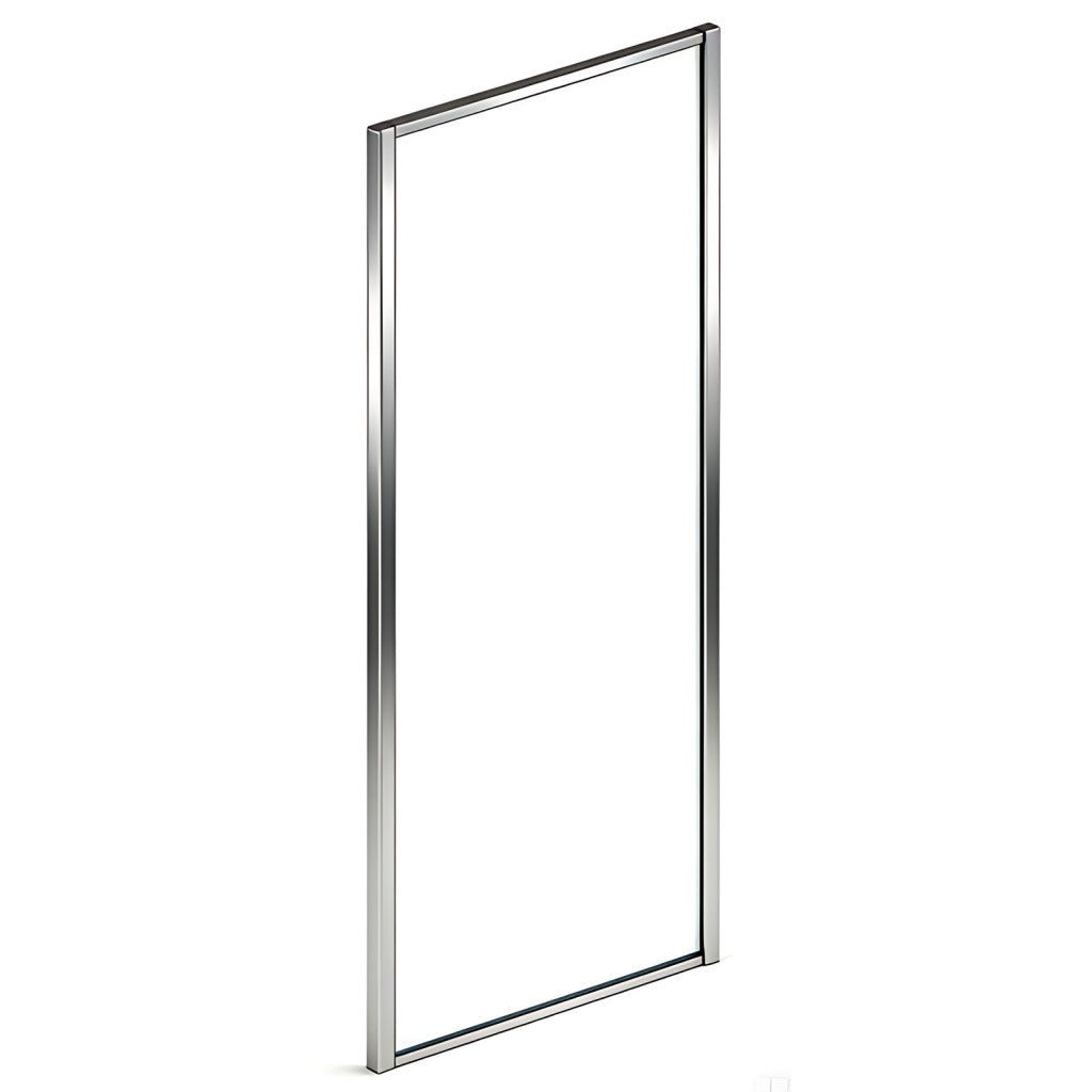 Mimi Telescopic Pivot Shower Screen Front Silver