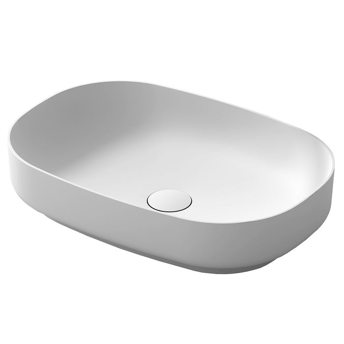 ARCISTONE Synergii solid surface 550 x 380 x 120mm above counter basin - Matte White