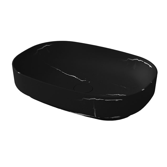 ARCISTONE Synergii Stone 550 x 380 x 120mm above counter basin - Nero Marquina