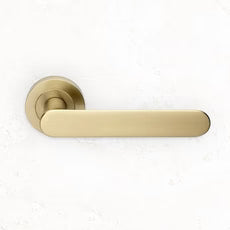 Manital Ratio Passage Door Handle Set Satin Brass