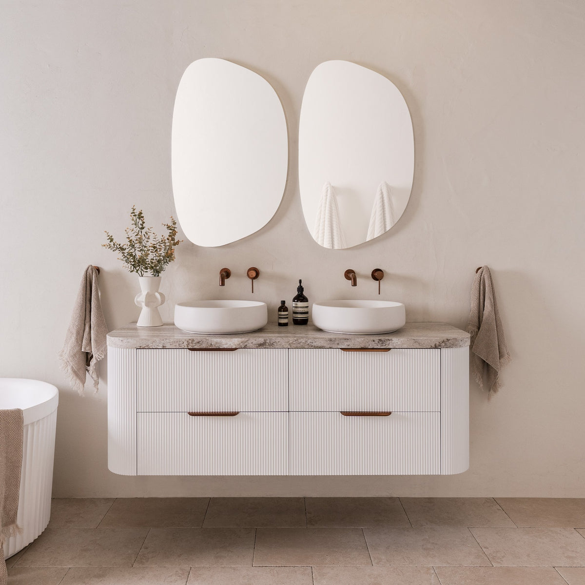 ADP Thirroul Curved Wall Hung Vanity