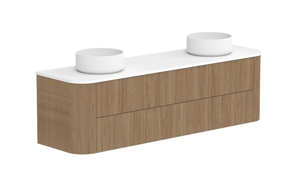 ADP Thirroul Curved Wall Hung Vanity