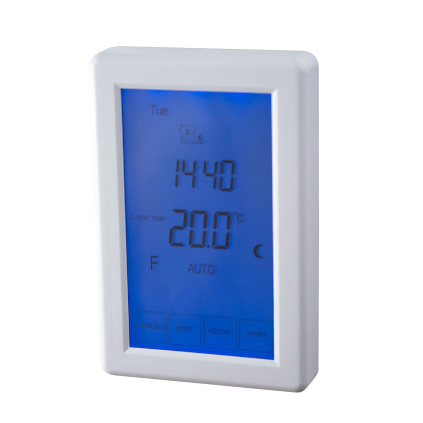 Digital Underfloor Heating Thermostat White - Universal Orientation