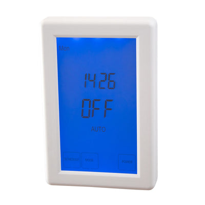 Digital Timer Switch for Heated Towel rails White - UNIVERSAL ORIENTATION