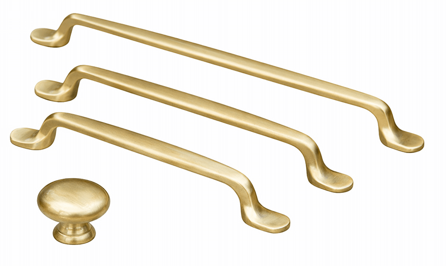Turner Hastings Tutto Pull Handles Brushed Brass