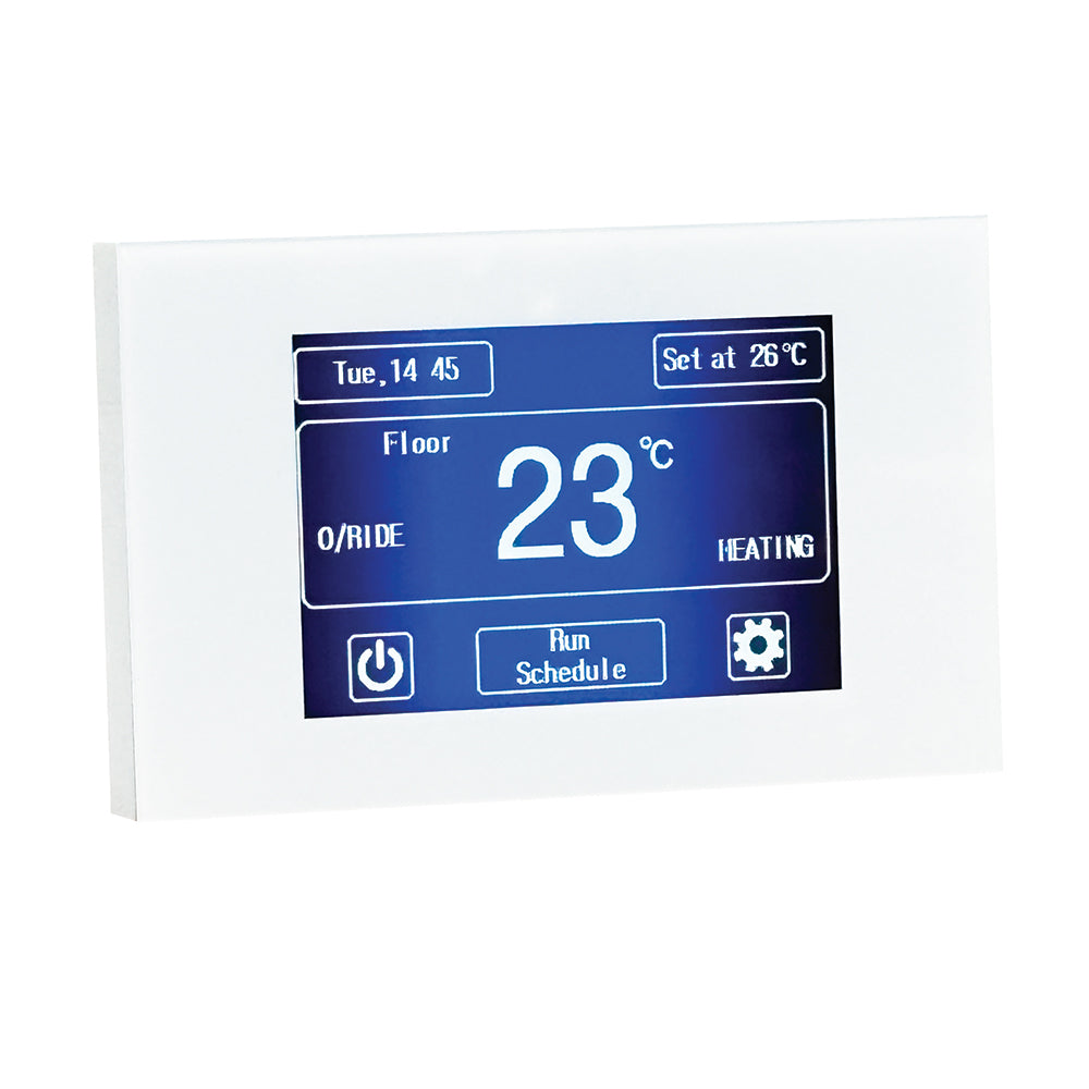 Premium UNIVERSAL Touch Screen Thermostat White -Vertical or Horizontal Orientation