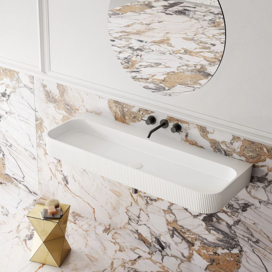 Cassa Design V-Groove Wall Hung Basin