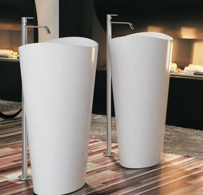 Pietra Bianca Wave Freestanding Basin