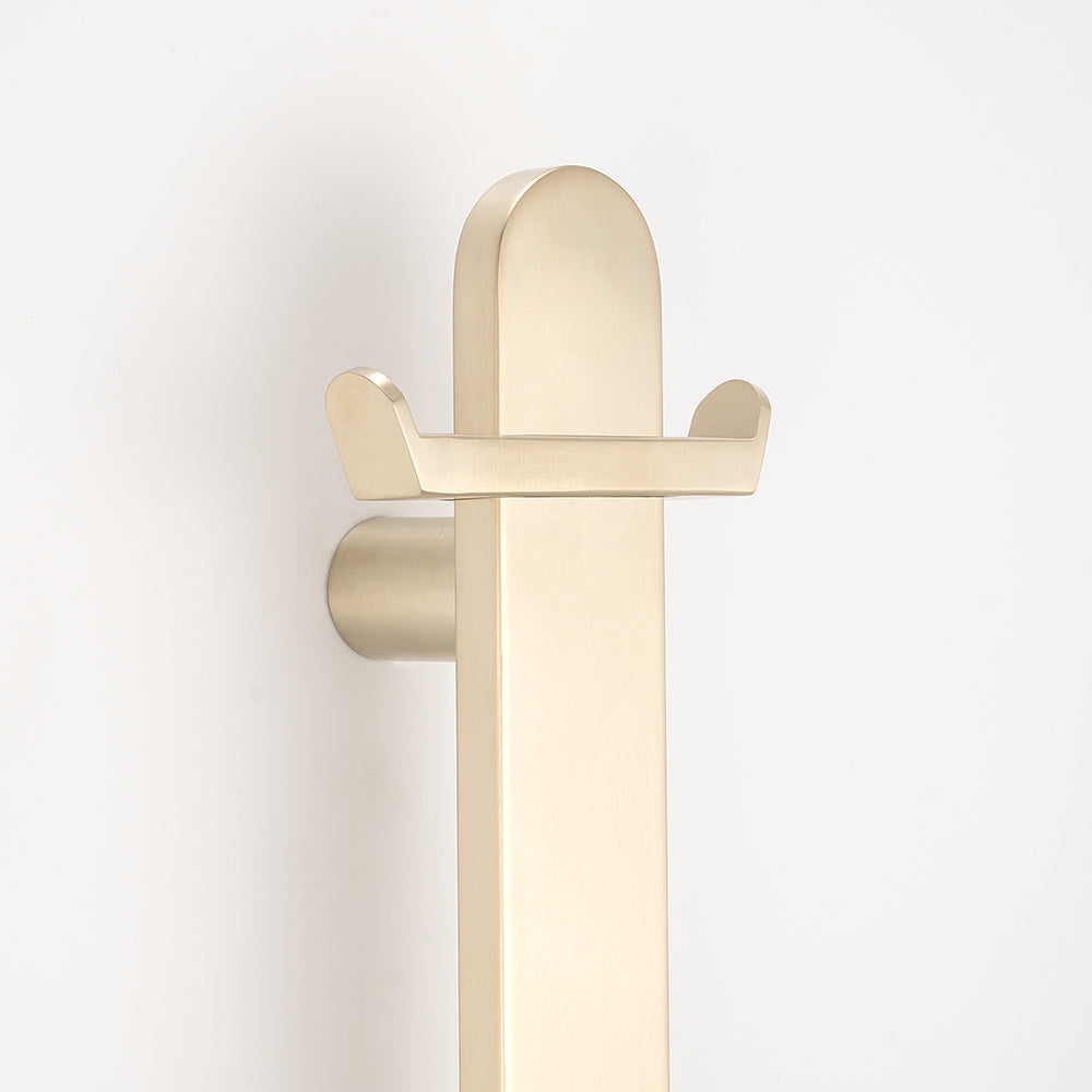 Ring hook accessory for Flat Vertical rails WARM Brushed Nickel
