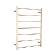 Radiant 240V Heated Round Ladder 600 x 800 Warm Brushed Nickel
