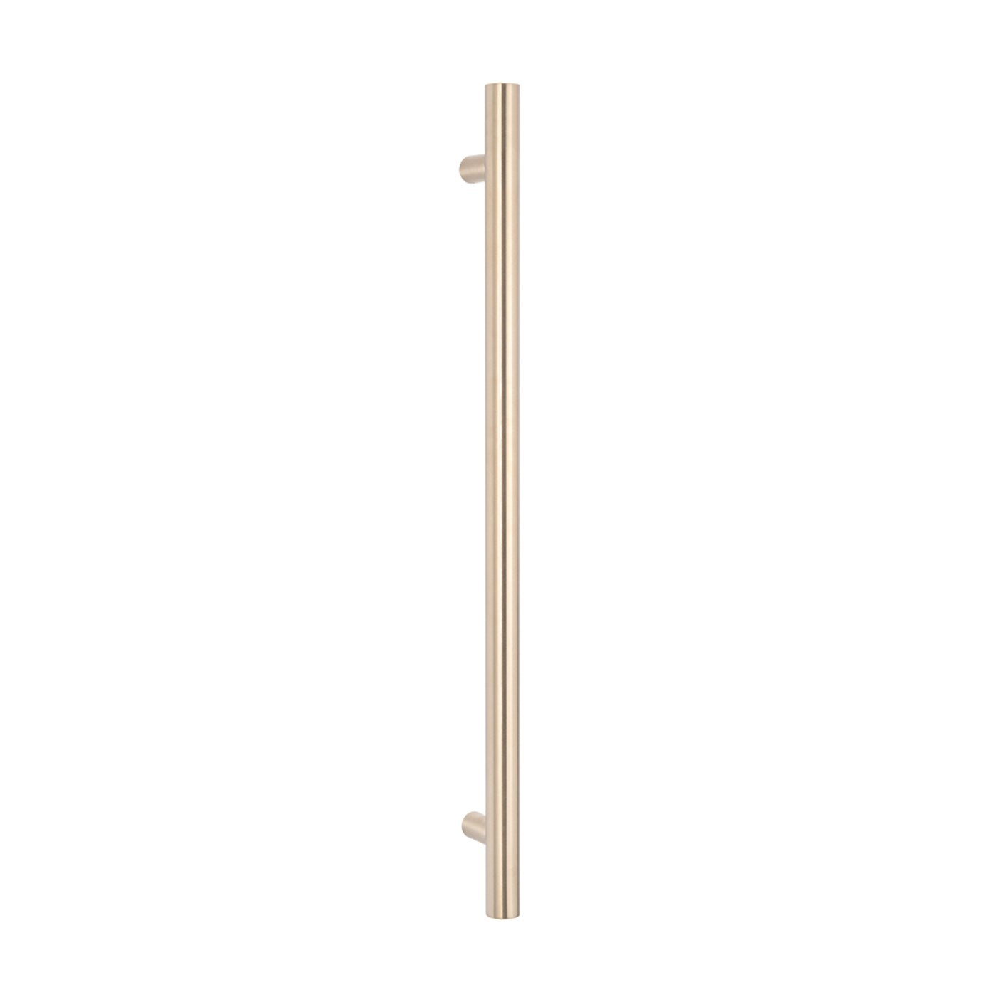 Radiant Vertical Heated Towel Rail Warm Brushed Nickel